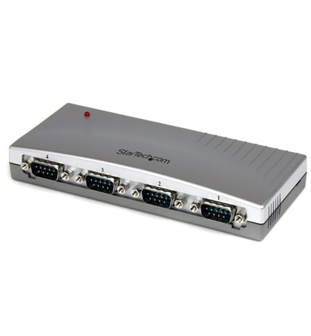 4 Port USB to RS232 Serial DB9 Adapter Hub