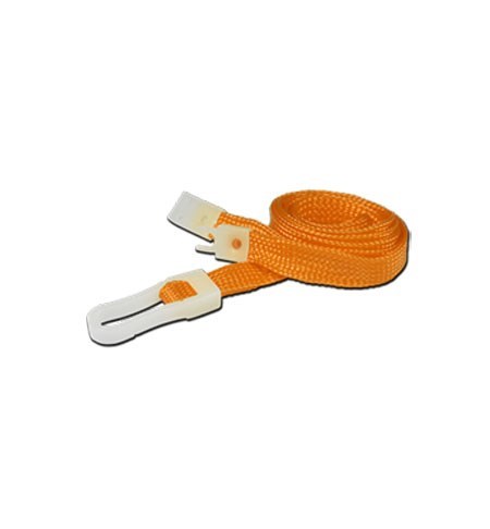 IDLANB/A Orange - 8mm Break-Away Lanyard With Plastic Hook - Orange, 100 Per Pack