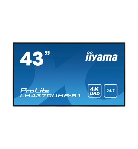 Iiyama ProLite LH4370UHB-B1 43” Professional 4K Digital Signage Display