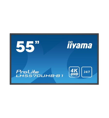 Iiyama LH5570UHB-B1 4K 55” Professional Digital Signage Display