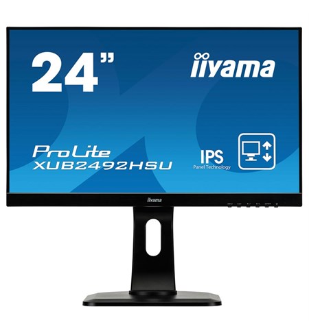 Iiyama XUB2492HSU 24” non-touch IPS technology panel - ultra-flat front & adjustable stand