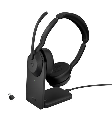 Evolve2 55 Stereo Headset with Stand - USB-C, Microsoft Teams Certified