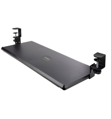 Under-Desk Keyboard Tray, Clamp-on Ergonomic Keyboard Holder, Up to 12kg (26.5lb), Sliding Keyboard and Mouse Drawer with C-Clamps, Height Adjustable Keyboard Tray (3.9/4.7/5.5 in)