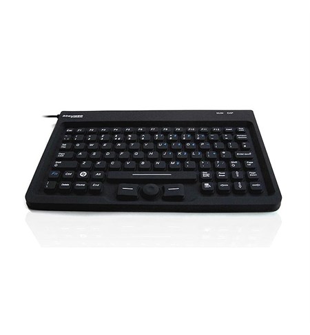 Accuratus AccuMed Mini - USB Mini Sealed IP67 Antibacterial Clinical/Medical Keyboard with Mousepad