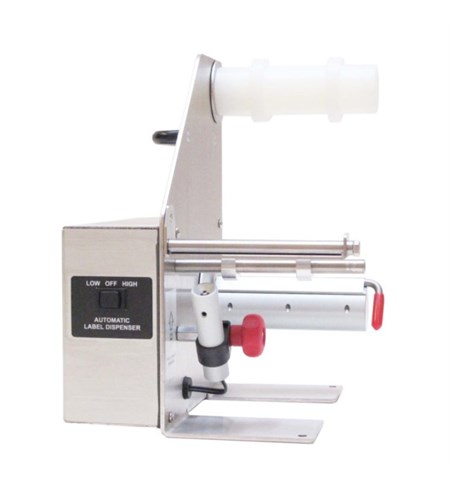 LD-100-U-SS Label Dispenser, Stainless Steel, for Transparent Labels, up to 115 mm Wide