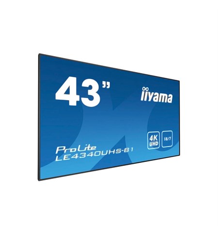 Iiyama ProLite LE4340UHS-B1 43 Inch Professional Digital Signage 4K Display