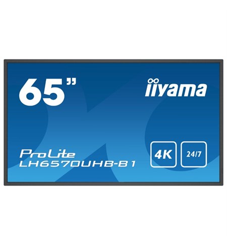 Iiyama LH6570UHB-B1 65 Inch VA Digital Signage Display