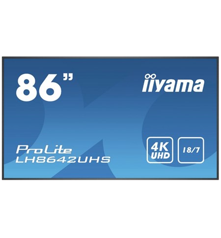 Iiyama ProLite LH8642UHS-B1 86 Inch IPS Digital Signage Display