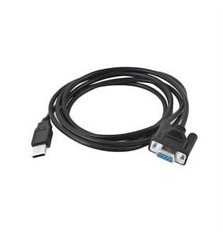 Zebra CBL-58926-04 USB A DB9 Black cable interface/gender adapter