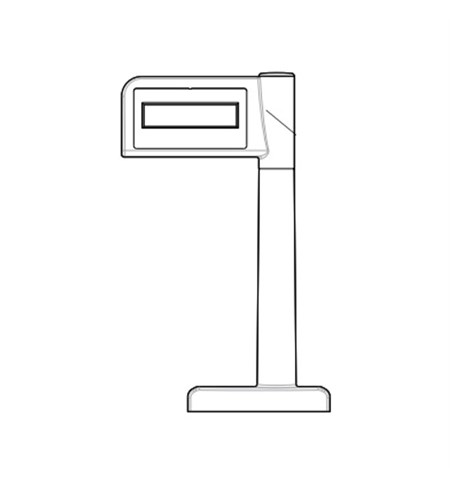 Zebra Single Head Pole Display (Dual Interval Scale, KG) MX203-D200KG