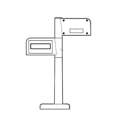 Zebra Dual Head Pole Display (Dual Interval Scale, KG) MX204-D200KG