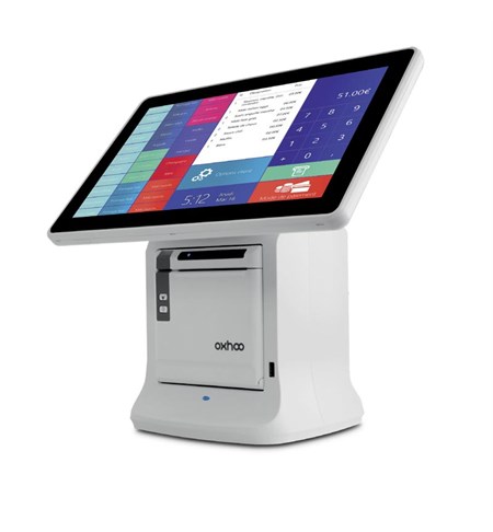 Oxhoo Zeo all-in-one POS terminal with integrated printer