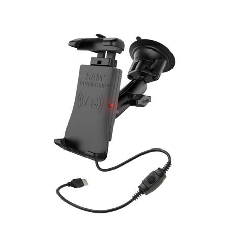 RAM Quick-Grip Waterproof Wireless Charging Suction Cup Mount Kit