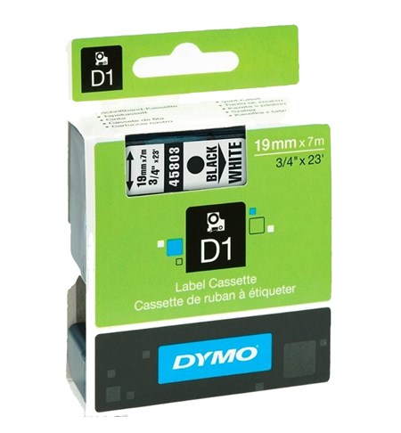 S0720830 - Dymo Tape (Black on White, 19mm)