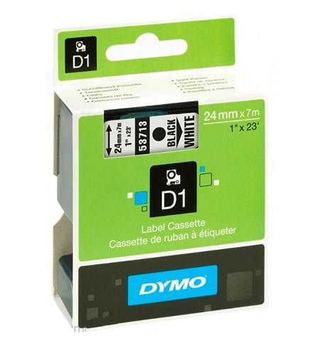 S0720930 - Dymo Tape (Black on White, 24mm)
