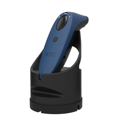 SocketScan S730 Handheld Barcode Reader 1D Laser, Blue with Black Charging Dock