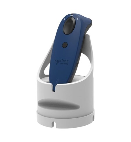 SocketScan S730 Handheld Barcode Reader 1D Laser, Blue with White Charging Dock