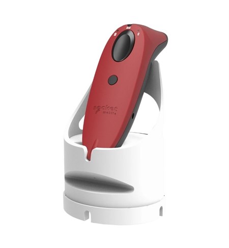 SocketScan S700, 1D Barcode Scanner, Red with White Charging Dock