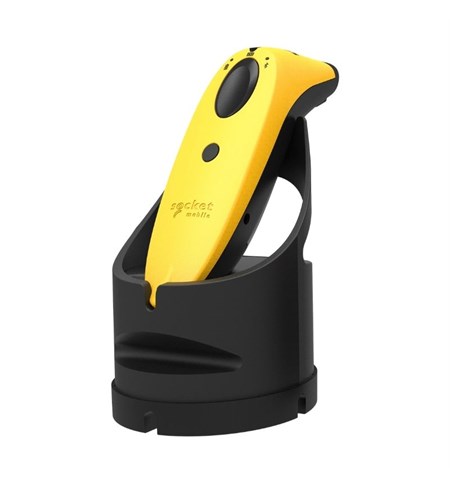 SocketScan S730 Handheld Barcode Reader 1D Laser, Yellow with Black Charging Dock