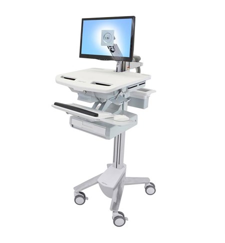 StyleView Cart with LCD Arm, 1 Drawer (1x1) Full-Featured Medical Cart