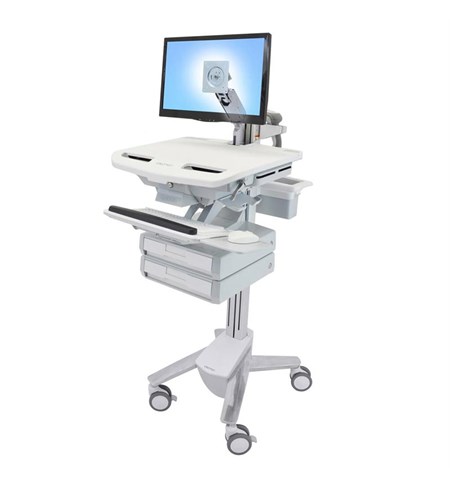StyleView Cart with LCD Arm, 2 Drawers (1x2) Full-Featured Medical Cart