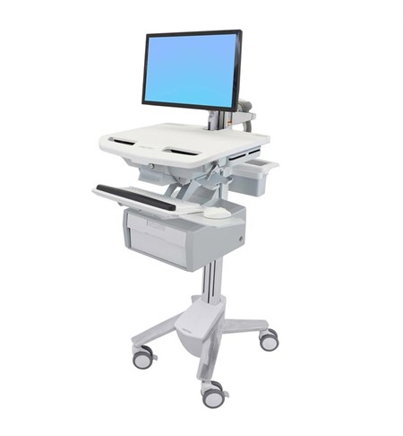 StyleView Cart with LCD Arm, 1 Tall Drawer (1x1) Full-Featured Medical Cart