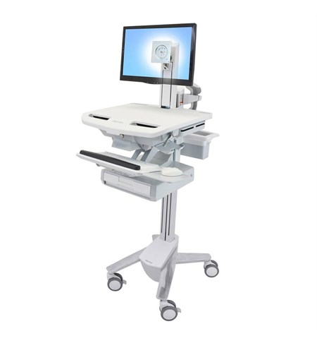 StyleView Cart with LCD Pivot, 1 Drawer (1x1) Full-Featured Medical Cart
