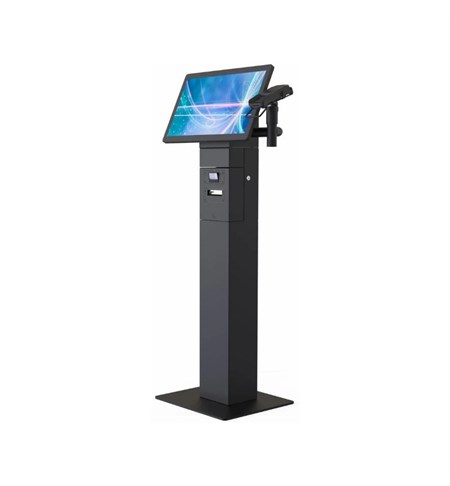 Ergonomic Solutions SpacePole Freestanding Self-Service Kiosk (Integrated Printer/Scanner)