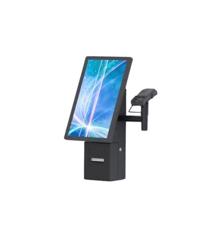 Ergonomic Solutions SpacePole Wall Mounted Self-Service Kiosk (Integrated Printer/Scanner)