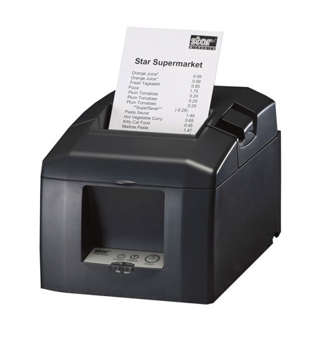 Star Micronics TSP654SKE-24-GRY (Charcoal Grey With Cutter, Ethernet)