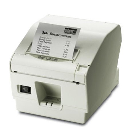 TSP743IIBI-24-WHITE - Thermal, 80mm Wide Paper, 24VDC (Requires PS60 PSU), Cutter, Bluetooth Interface, White Case