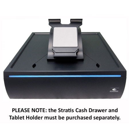 Stratis Integration Cash Drawer, Black, MultiPro, LED Accent