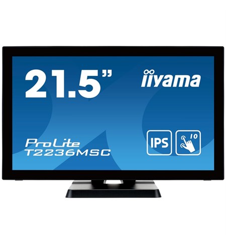 Iiyama ProLite T2236MSC-B3 Computer Monitor, 21.5 Inch, Full HD, Black