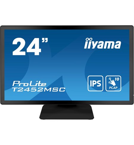 Iiyama ProLite T2452MSC-B1 Computer Monitor, 24 Inch, Full HD, Black