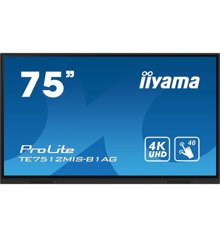 Iiyama ProLite TE7512MIS-B1AG 75 Inch Digital Signage Display 