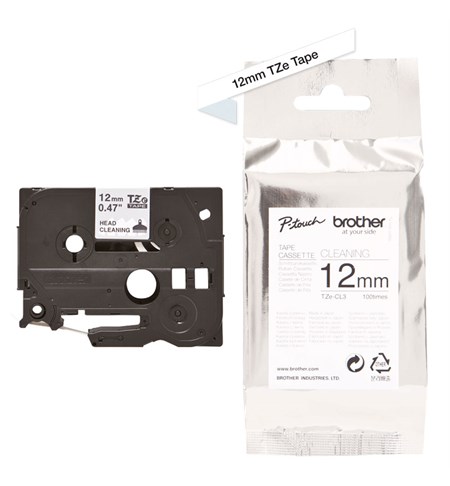 Brother TZe-CL3 Printhead Cleaning Tape Cassette – 12mm