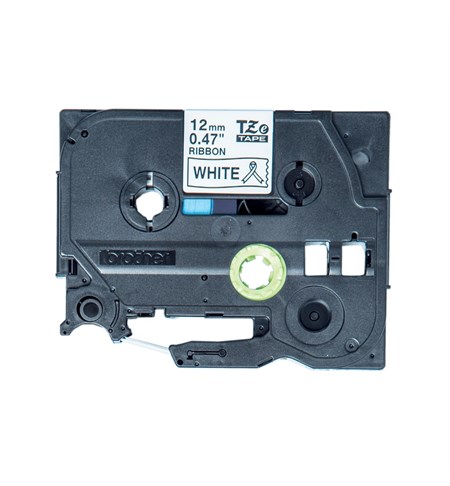 Brother TZe-R231 Ribbon Tape Cassette - Black on White, 12mm wide