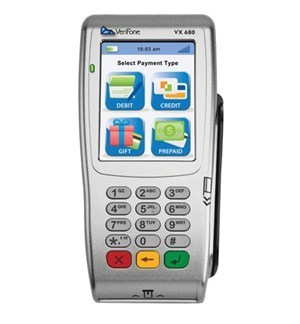 Verifone VX680 - Chip and PIN machine with Wi-Fi, GPRS or Bluetooth connectivity options