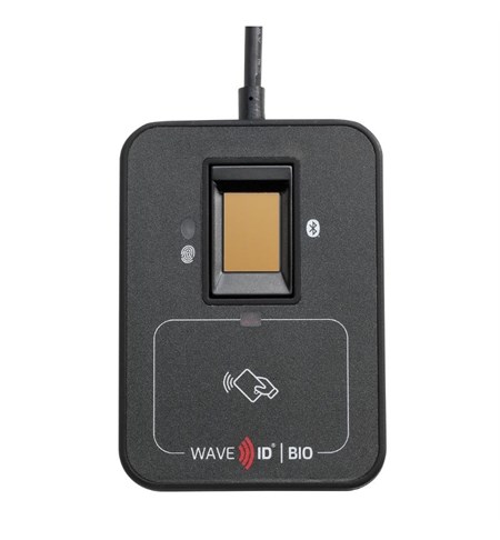 WAVE ID Bio SDK Badge & Fingerprint Combo Black USB Reader