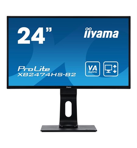 Iiyama Prolite XB2474HS-B2 24” Full HD Monitor w/ VA Panel & Height Adjustable Stand