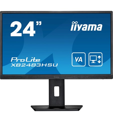 Iiyama ProLite XB2483HSU-B5 LED Monitor, 23.8 Inch, Full HD, Black