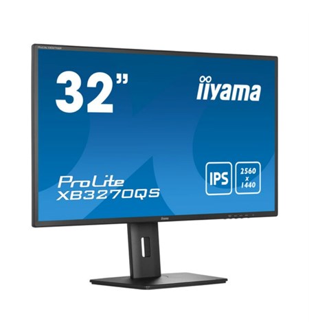 Iiyama ProLite XB3270QS-B5 Computer Monitor, 32 Inch, Wide Quad HD, Black