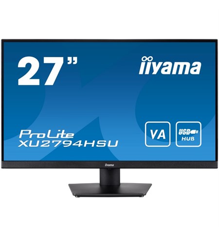 Iiyama ProLite XU2794HSU-B1 Full HD Monitor, 27 Inch, Black