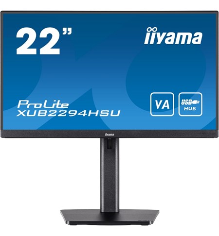 Iiyama ProLite XUB2294HSU-B2 Computer Monitor, 21.5 Inch, Full HD, Black