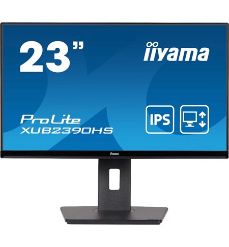 Iiyama ProLite XUB2390HS-B5 LED Monitor, 23 Inch, Full HD, Black