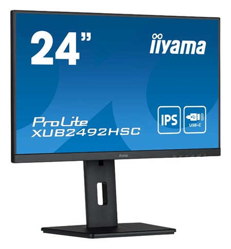 Iiyama ProLite XUB2492HSC-B5 LED Monitor, 24 Inch, Full HD, Black
