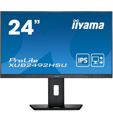 Iiyama ProLite XUB2492HSU-B5 Full HD LED Monitor, 24 Inch, Black