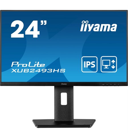 Iiyama ProLite XUB2493HS-B5 Full HD LED Monitor, 24 Inch, Black