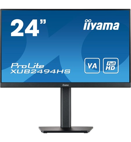 Iiyama ProLite XUB2494HS-B2 Full HD Monitor, 24 Inch, Black