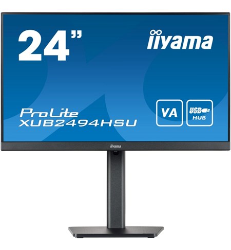 Iiyama ProLite XUB2494HSU-B2 Full HD Monitor, 24 Inch, Black